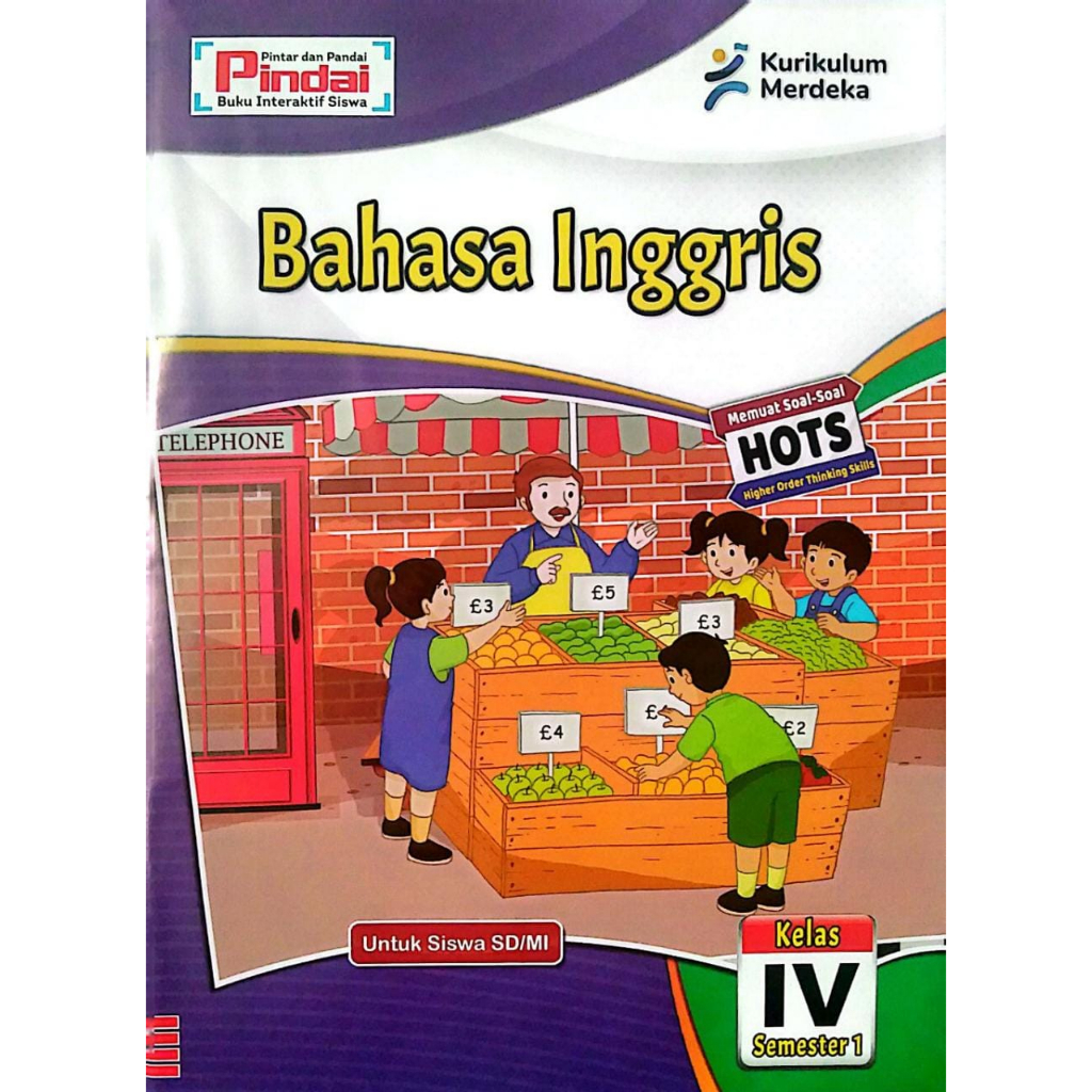 Buku LKS Bahasa Inggris Kelas 4 SD/MI kurikulum Merdeka Semester 1
