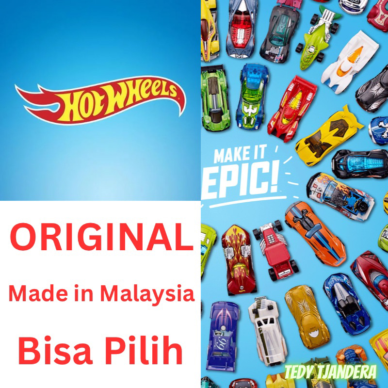Hotwheels Promo Murah 100 Model Made in Malaysia - Untuk Anak Kado Ultah Koleksi Hadiah