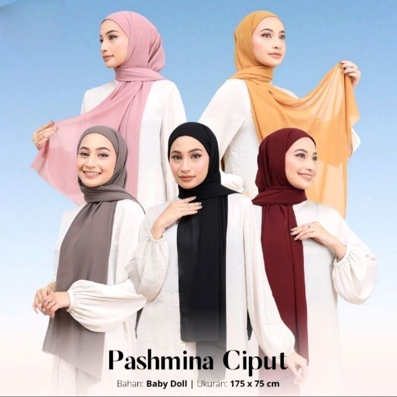 pashmina instan Arikahijab pasmina ciput instan inner bolak balik 2 cara hoodie  surabaya sidoarjo m
