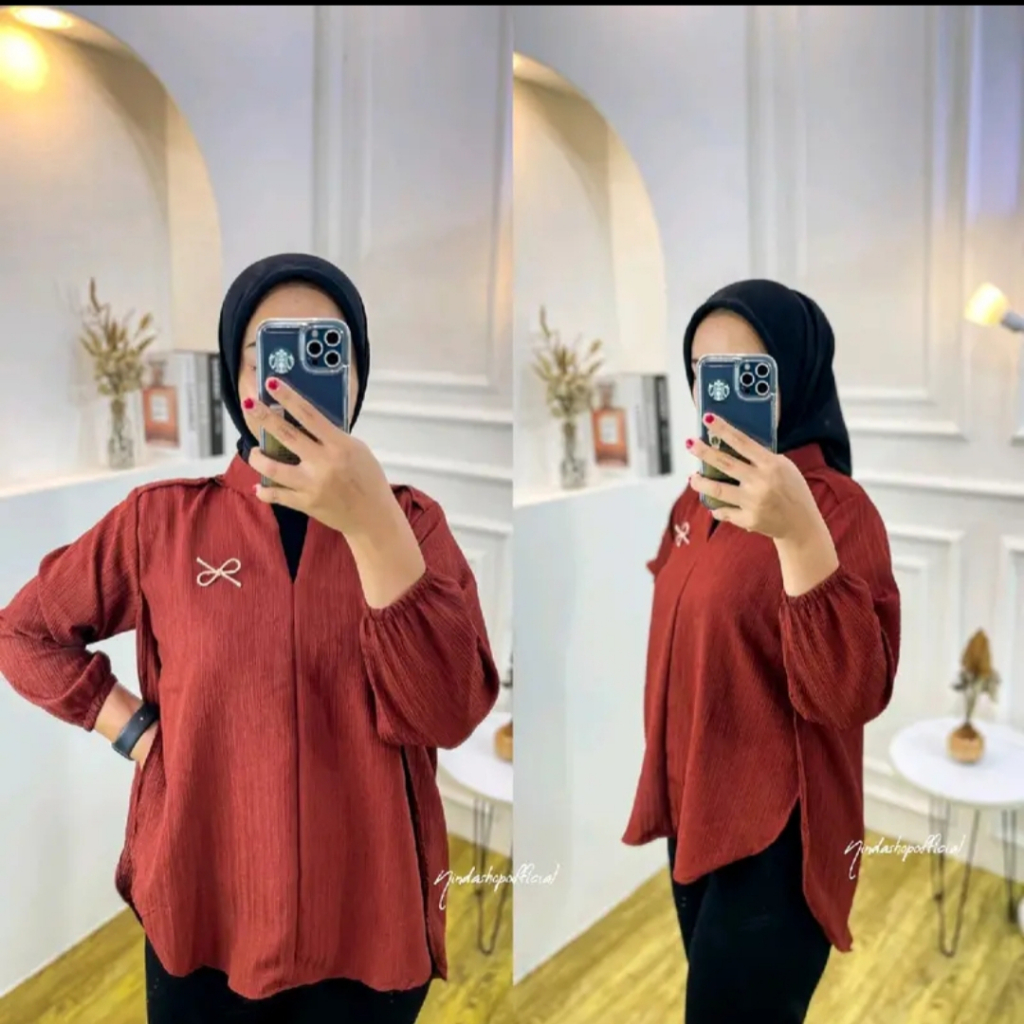 Livia Blouse // Blouse wanita polos