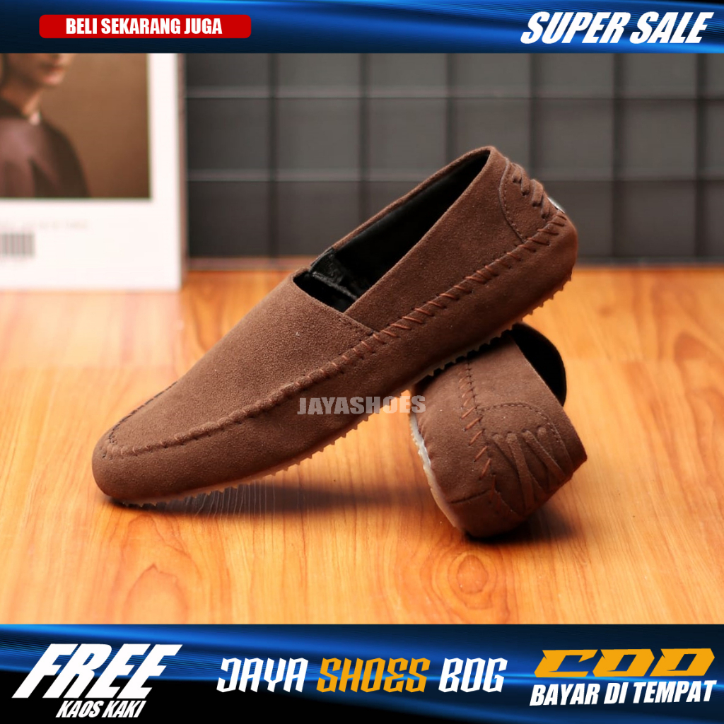 Shelby Sepatu Selop Pria Santai Casual Simple Murah Trendy Slip On Original