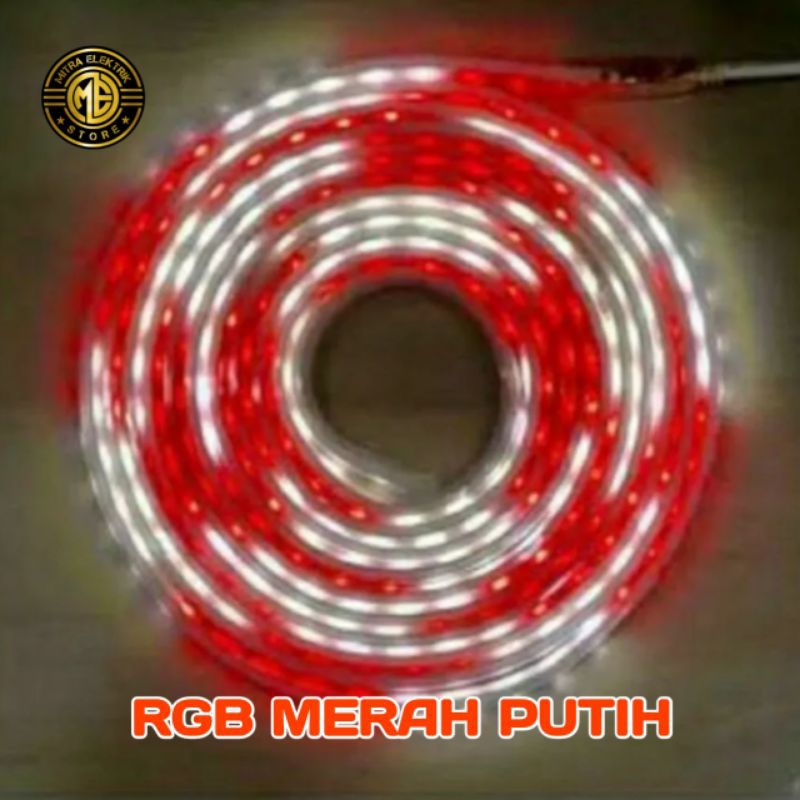 PROMO COD lampu RGB merah putih 3m 5m 8m 10m 15meter siap pakai led selang