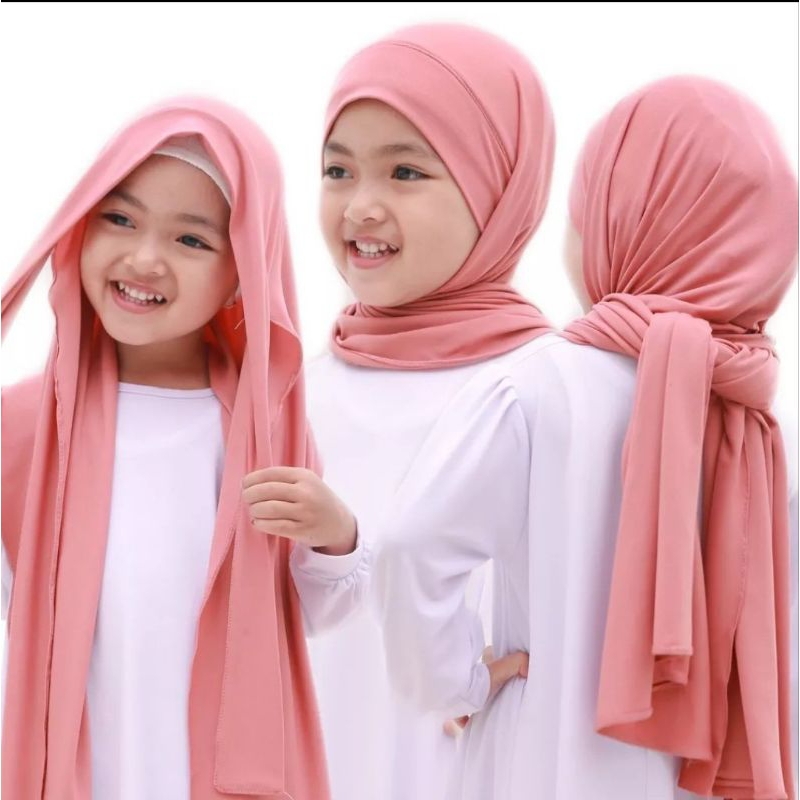 Pashmina Malay Anak Ceruty Babydoll 4-10Th