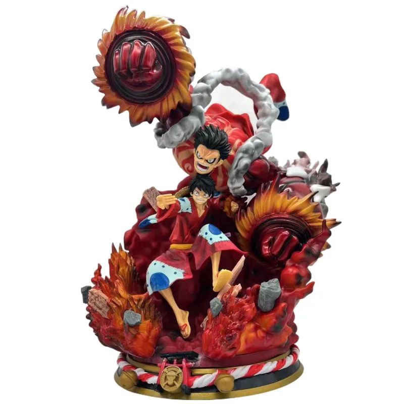 Action Figure One Piece Monkey D Luffy Gear 4 Resin Statue GK Arc Wano