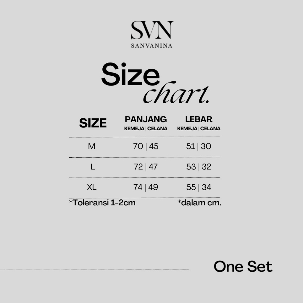 SANVANINA Oneset Hawai Motif Setelan Rayon One Set Piyama Set Hawaiian Area EB-20