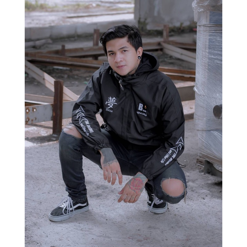 Jaket Casual The Bojiel Od Dreams Black Jaket Outdoor Jaket Windbreakers