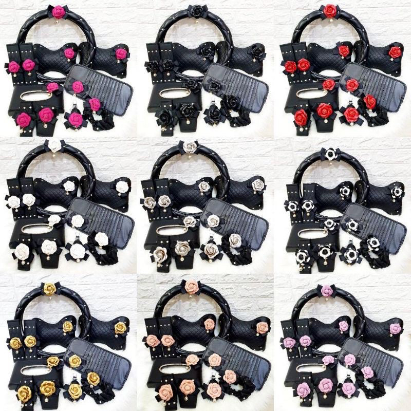 Premium Quality DAD Bunga Flowers Series Bahan Kulit Premium 1 Set 11 in 1 Import