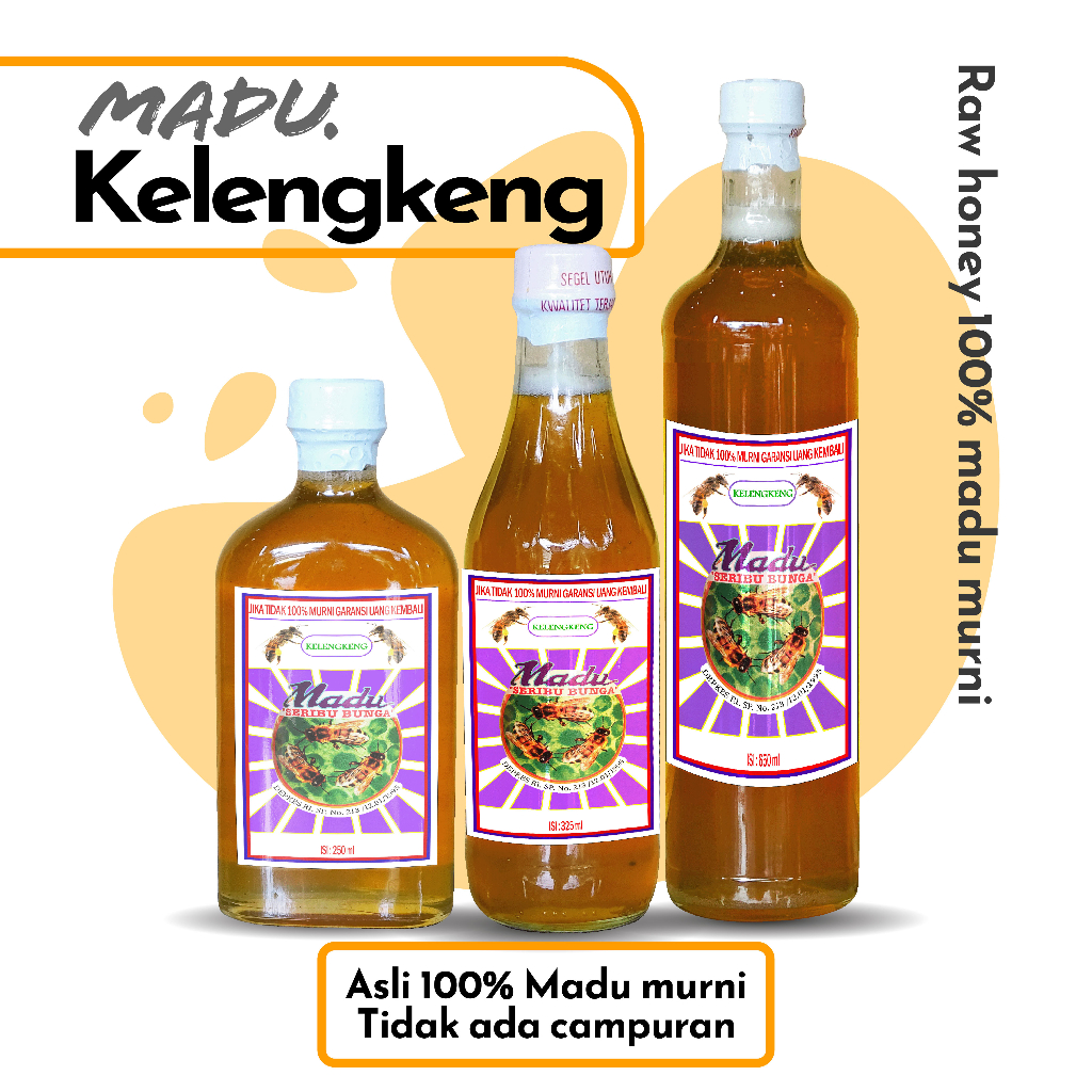 

Madu Kelengkeng - Madu Seribu Bunga Madu Asli 100% Raw Honey