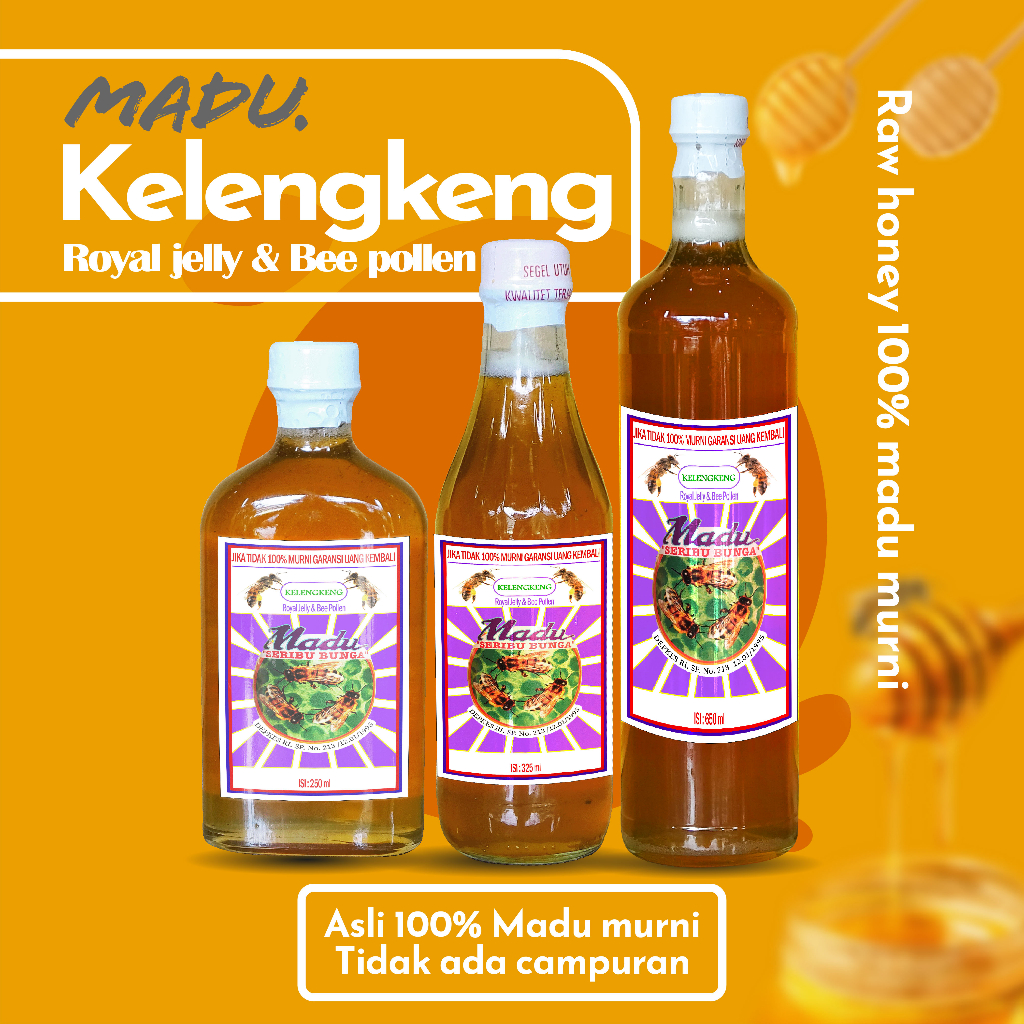 

Madu Kelengkeng Super - Madu Seribu Bunga Madu Asli 100% Raw Honey