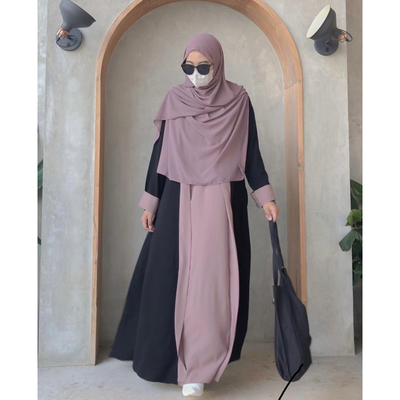 Preloved Himosly Hulya Abaya Wood Rose M