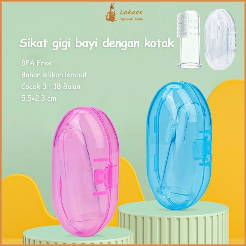 SIKAT GIGI BAYI FINGER TOOTH BRUSH PEMBERSIH MULUT SILIKON JARI BABY NEWBORN LIDAH GUSI SILICONE / SIKAT LIDAH BAYI SILIKON