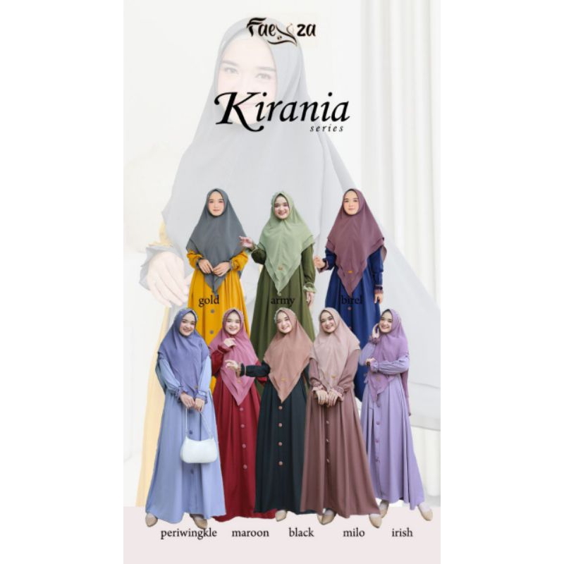 KIRANIA by FAEYZA#Gamis PO#Gamis Ready Agustus 19