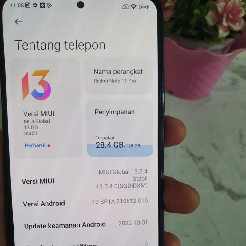 XIAOMI REDMI NOTE 11 PRO | RAM 6/128GB | SECOND TERMURAH MULUS NO MINUS