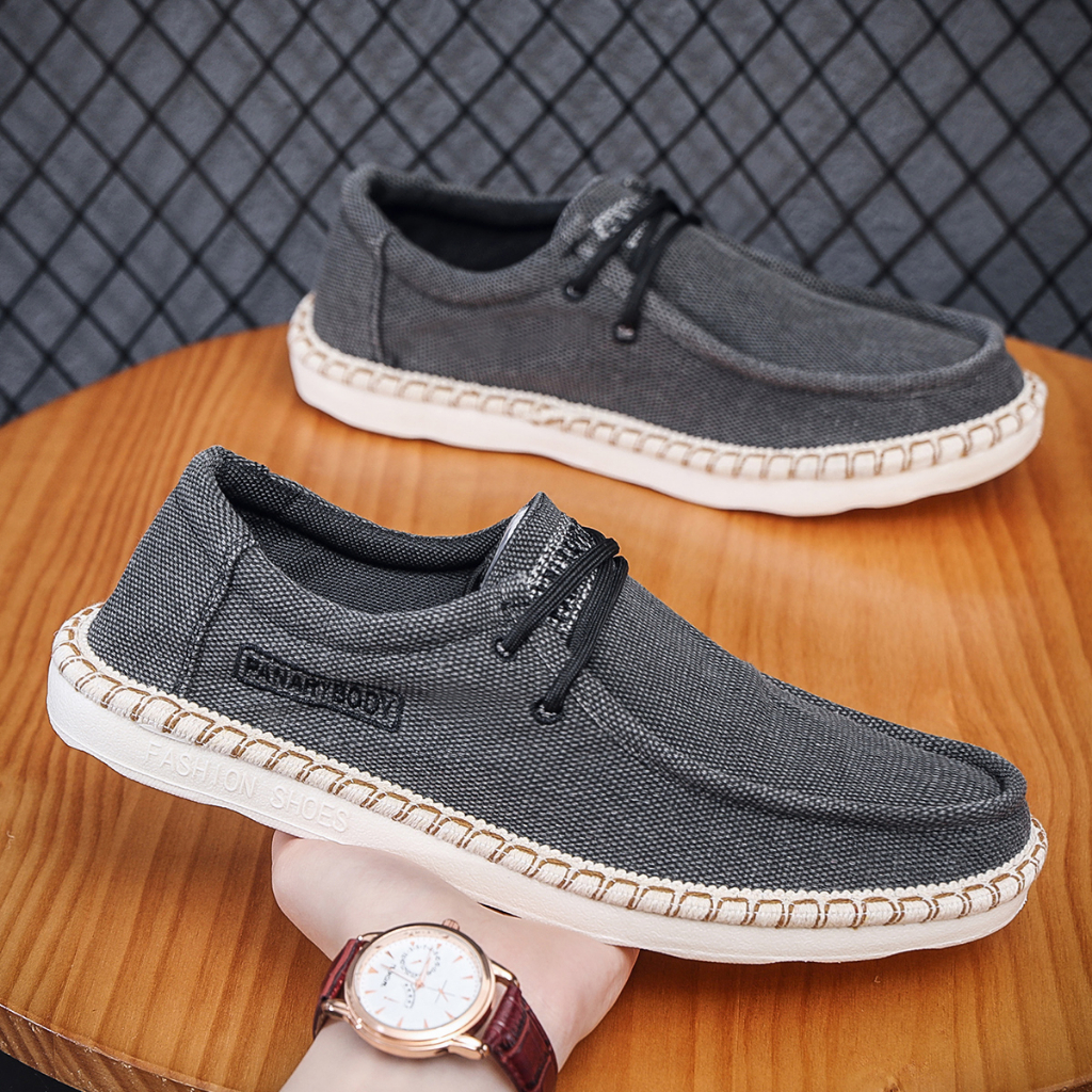 Slip-On Pria Trendy Brown Terbaru Casual Import Sepatu Kerja Cowok Kekinian Modis