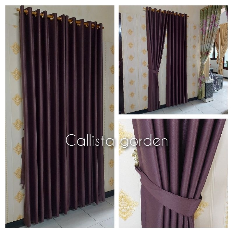 GORDEN PINTU DAN JENDELA BLACKOUT POLOS EMBOS / GORDEN BLACKOUT POLOS DOFF