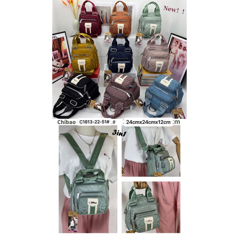 Tas Selempang Chibao 1813 & 1813s 3fungsi Import