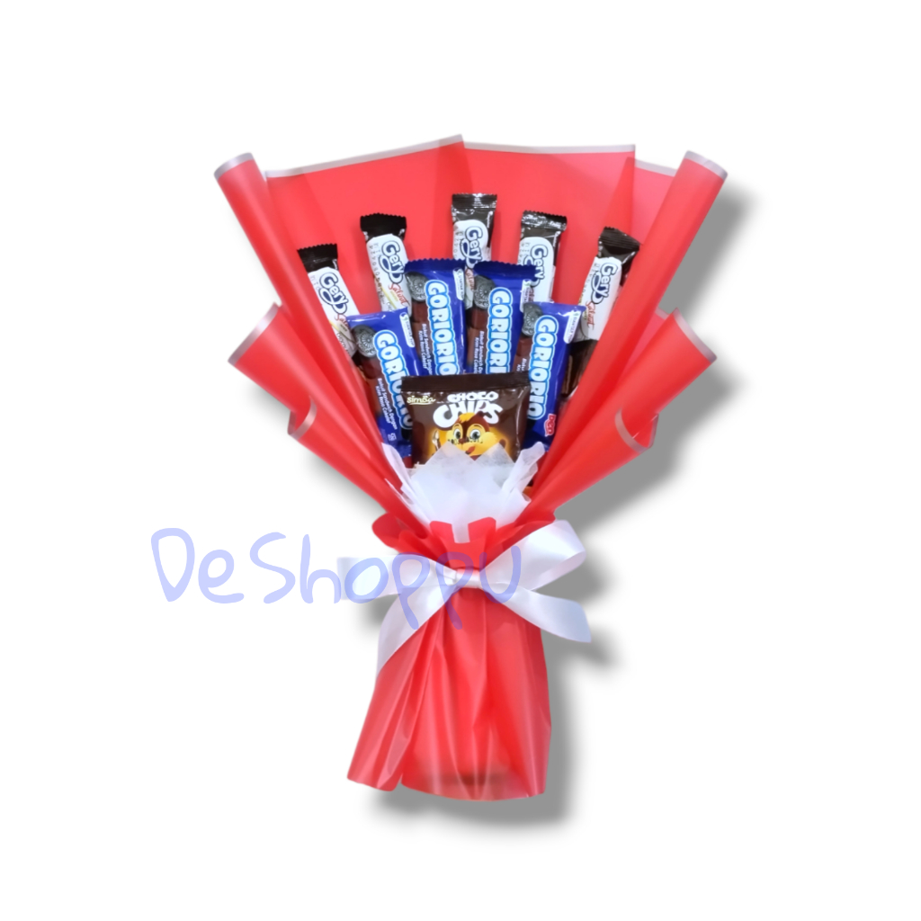 [ DeShoppu ] DSS - 11 DS Buket Snack / Buket Wisuda Isi Snack ( 10 pcs snack random )