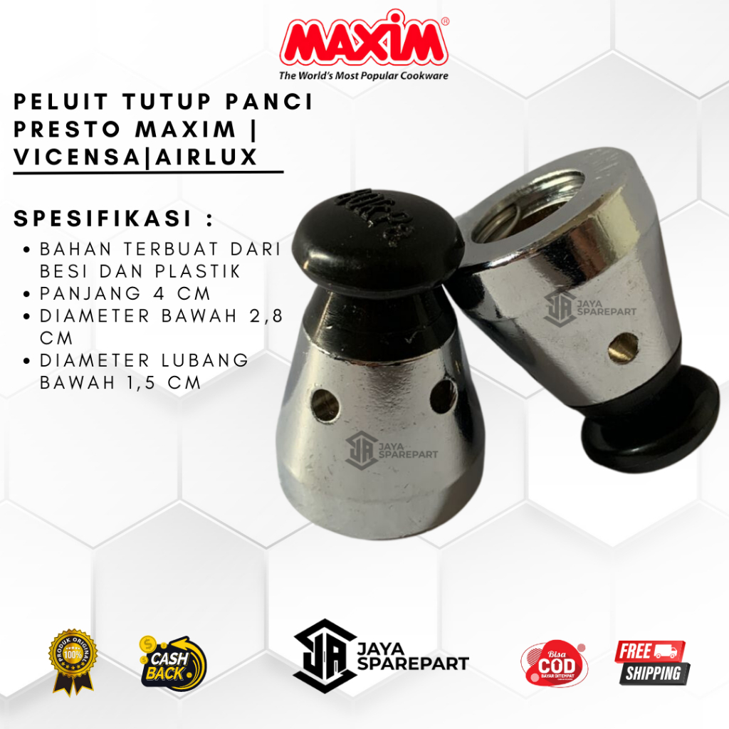 Peluit Tutup Panci Presto Maxim | Vicensa|Airlux Dll