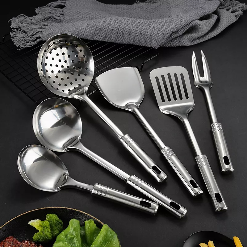 Kitchen tools set 7 pcs stainles alat dapur masak spatula set sutil / Spatula stanliess set gantung