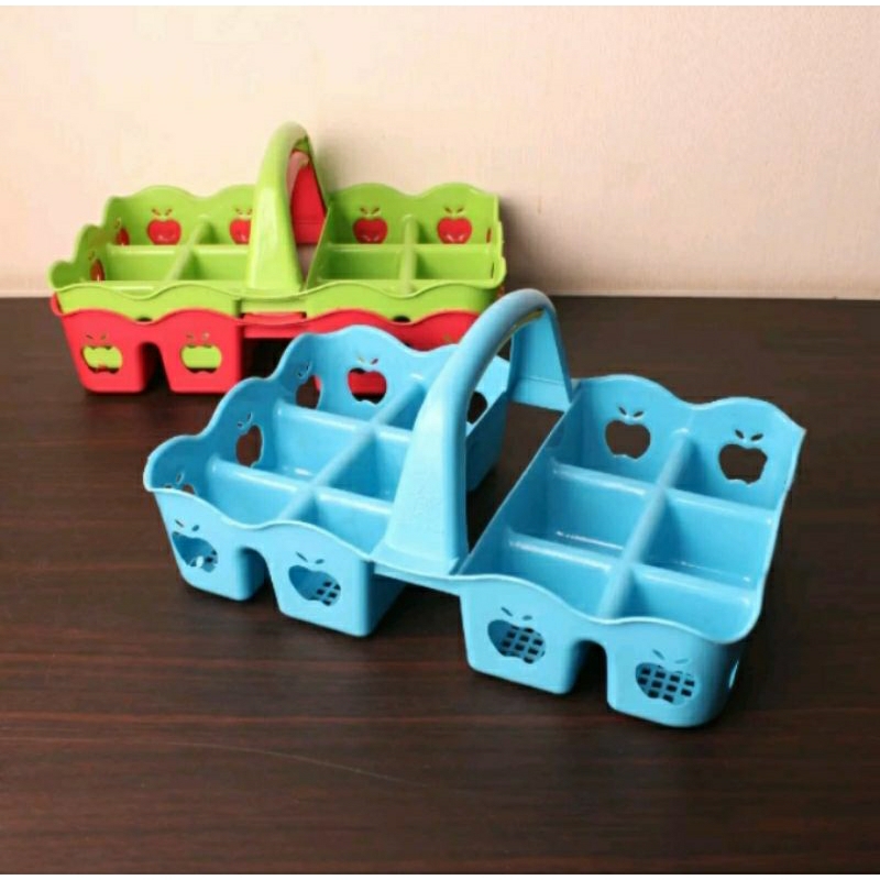 Rak Aqua Gelas Keranjang Aqua Plastik Rak Jinjing Golden Sunkist