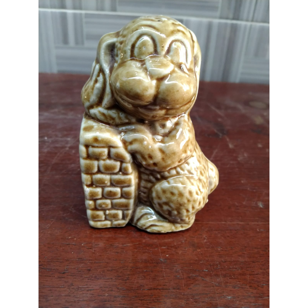 Patung Keramik Anjing Kuno Jadul Antik