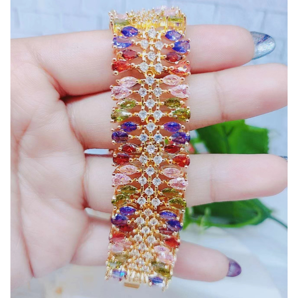 Gelang Xuping Permata Full Cantik Perhiasan Fashion R140