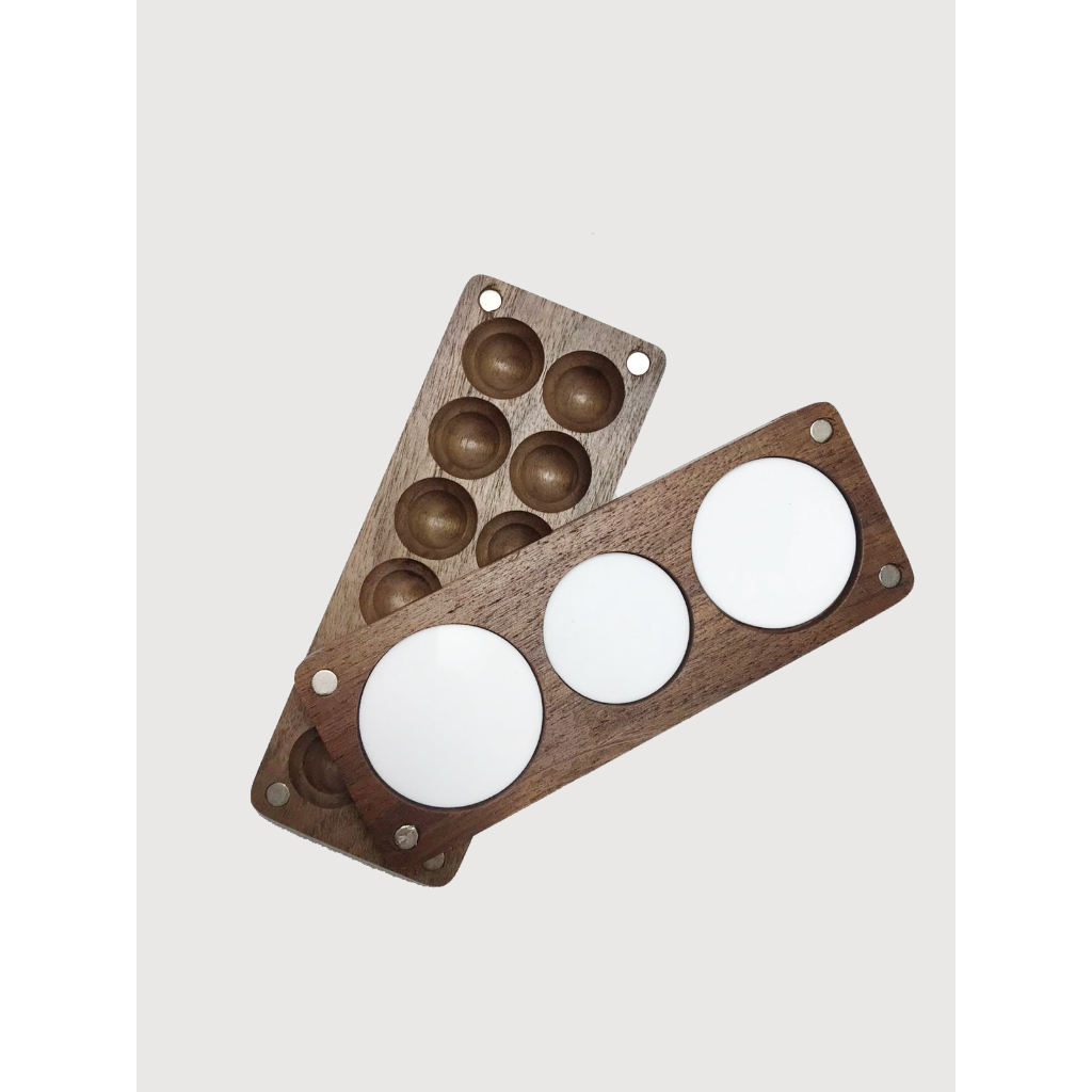 Magnetic Wooden Color Palette Disk/Palete kayu watercolor magnet