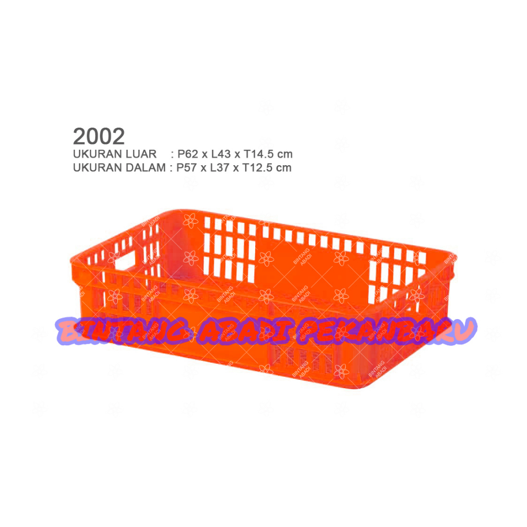 Keranjang Industri Serbaguna 2002 Rabbit Container Plastik Box FOOD GRADE