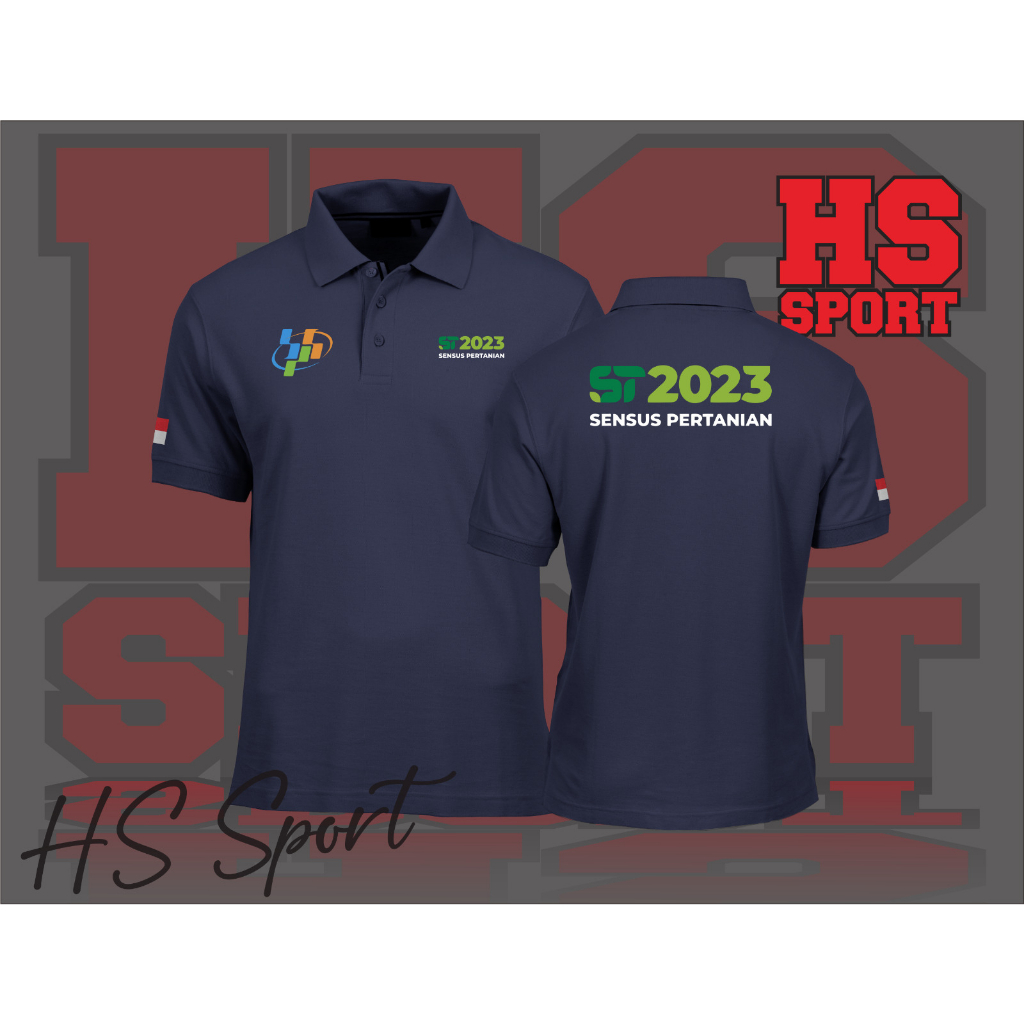 POLO SENSUS PERTANIAN ST 2023 - BAJU KERAH SENSUS PERTANIAN 2023