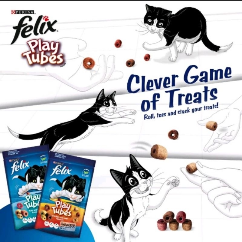 Snack Kucing Felix Play Tubes
