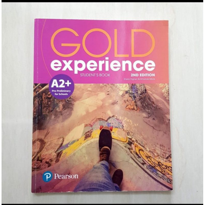 Gold Experience A2+ Pearson book- word book