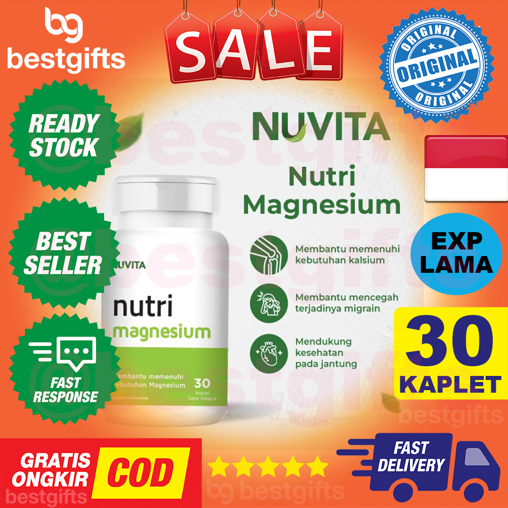 NUVITA NUTRI MAGNESIUM 350 MG UNTUK METABOLISME DAN MENGURANGI KRAM 30 KAPLET