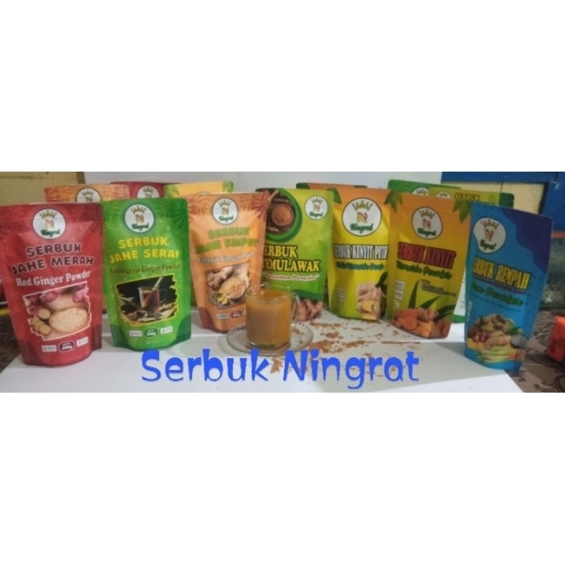 

Serbuk Herbal Jahe Serai,Kunyit,Kunyit Putih,Temulawak,Rempah,Jahe Merah