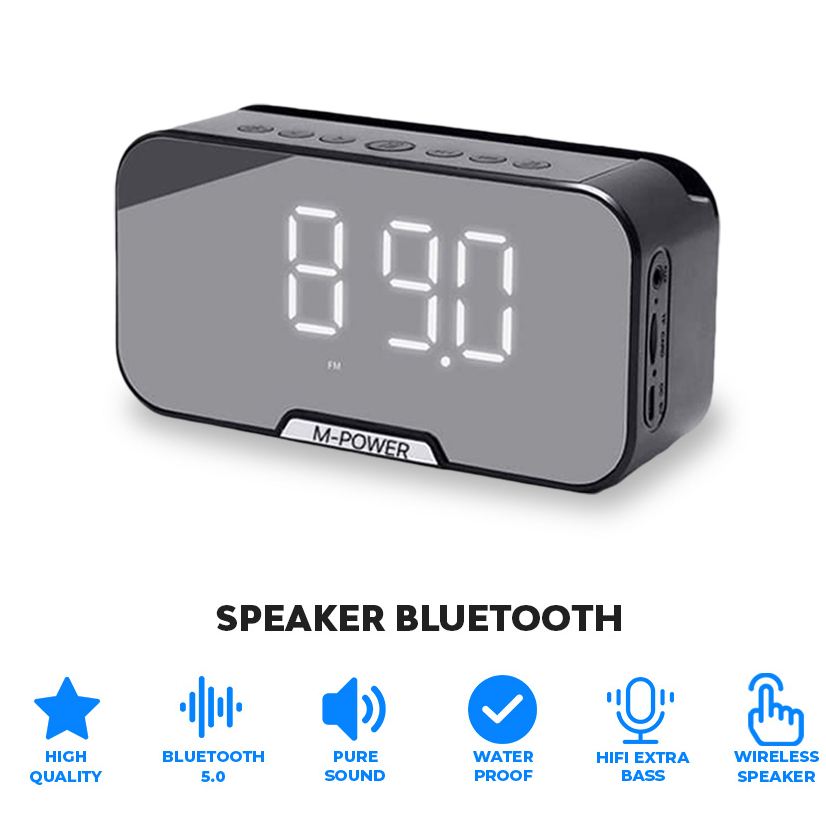 Speaker jam bluethooth portable Led display alarm BG-S7