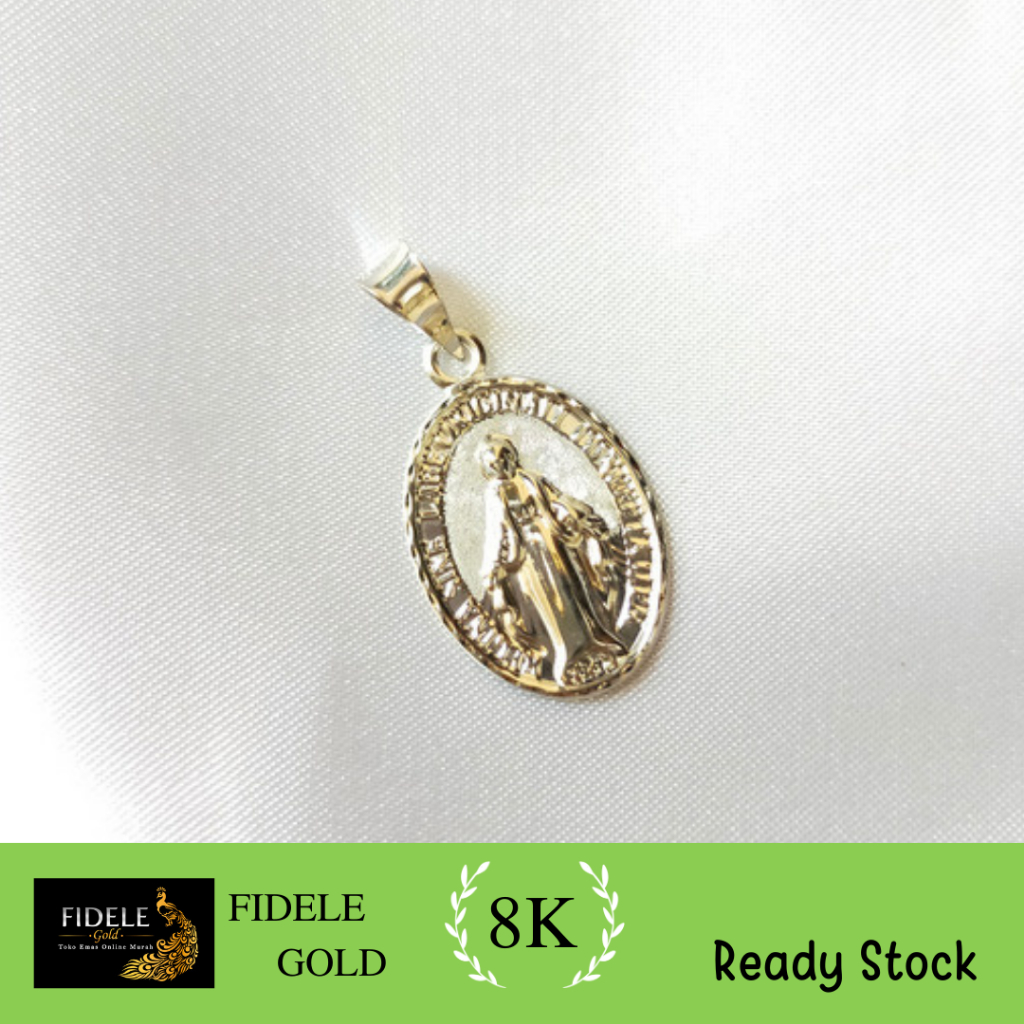 Liontin Bunda Maria Emas Putih 375 ayugold liontin yesus salib