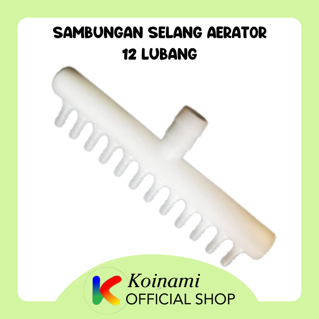 Sambungan Selang Aerator 12 Lubang / Konektor Selang Aerator 12 Lubang / Gelembung Ikan