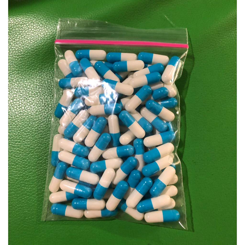 Kapsul kosong / cangkang kapsul 0/1/2/3 ecer 1pak isi 100pcs ( WARNA RANDOM )