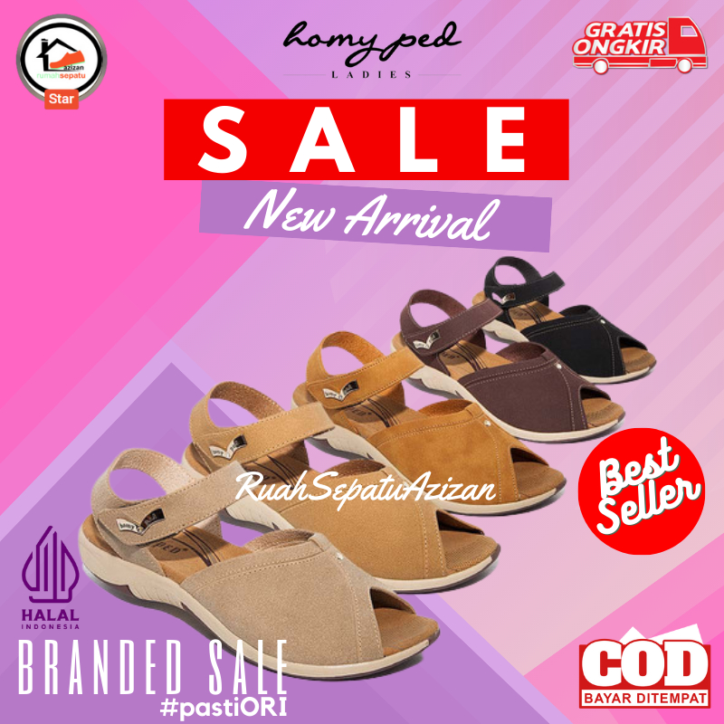 Homyped Danish TN Series | Odelia - N71 | Sandal Wedges Wanita Homyped | Original