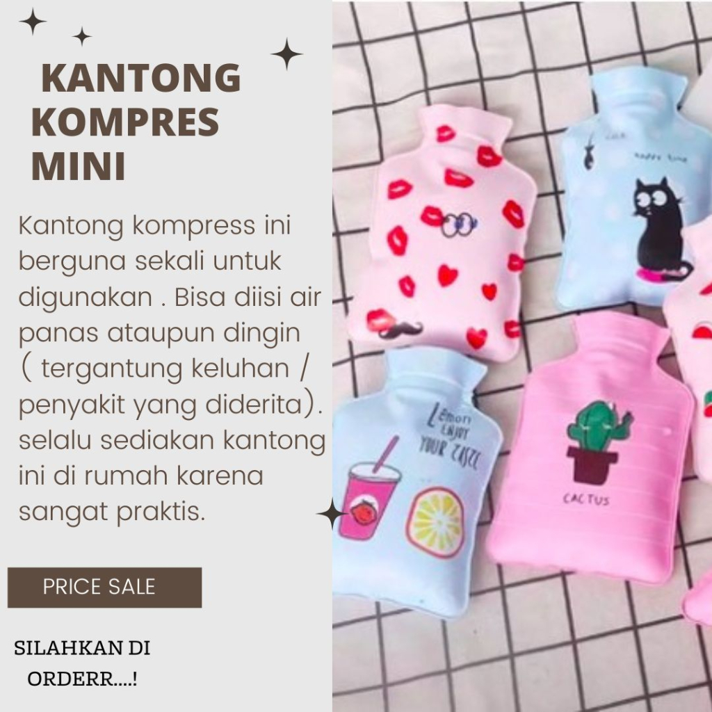 SPESIAL PROMO TERBAIK|| KANTONG KOMPRES MINI|Kompres Mini Imut Kantong Kompres Air Panas or Dingin|K