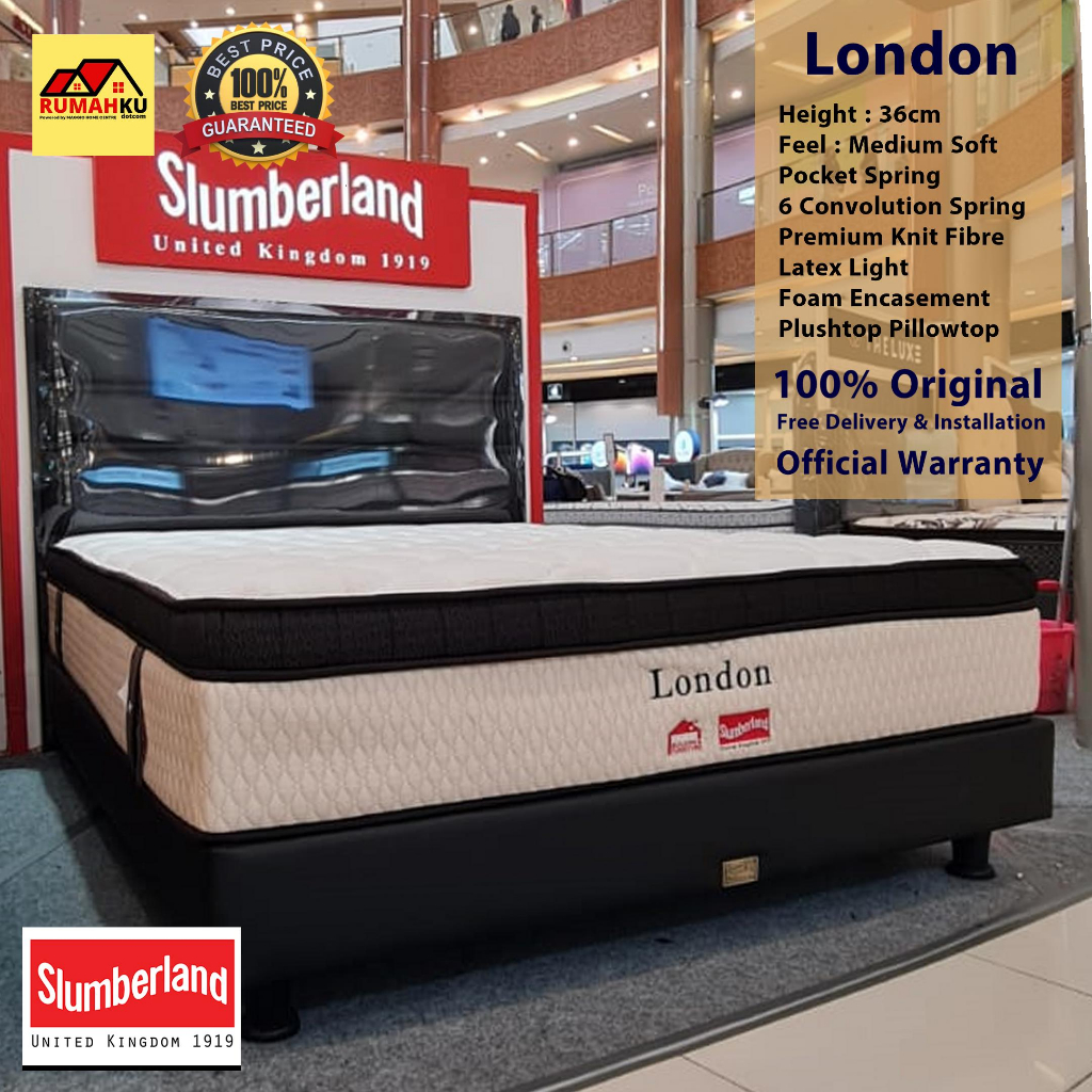 KASUR SPRINGBED SLUMBERLAND - KASUR SPRINGBED LATEX - LONDON