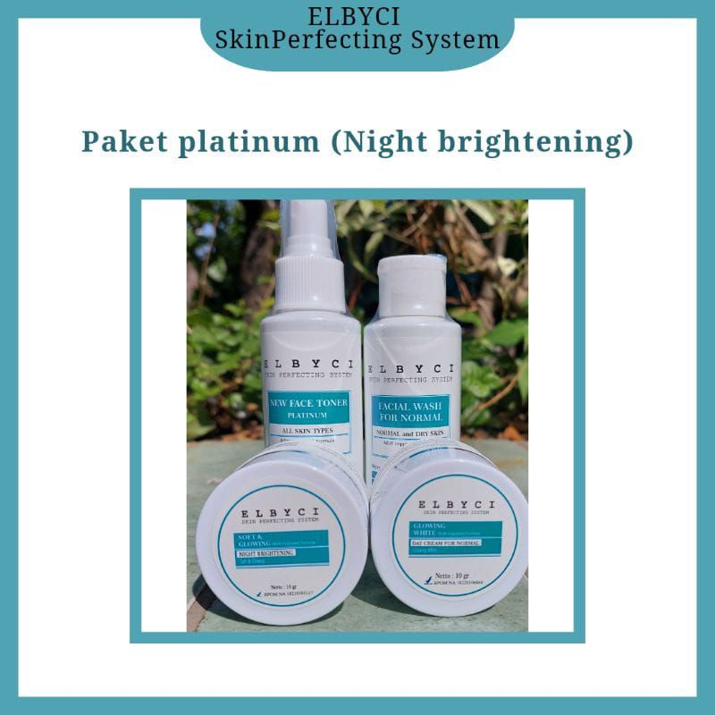 ELBYCI SKINCARE paket Brightening platinum