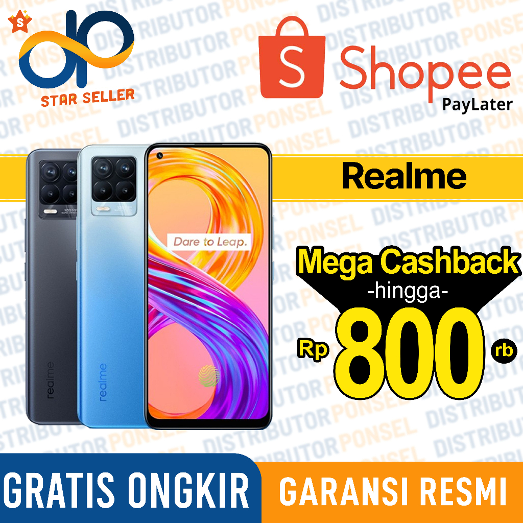 Realme 8 Pro 8GB+128GB Garansi Resmi Realme 8 8 GB 128 GB