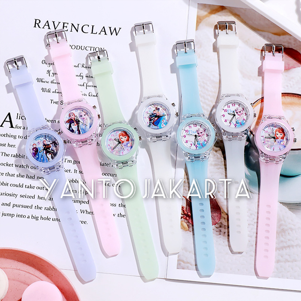 JAM TANGAN ANAK PEREMPUAN UNICORN BERCAHAYA