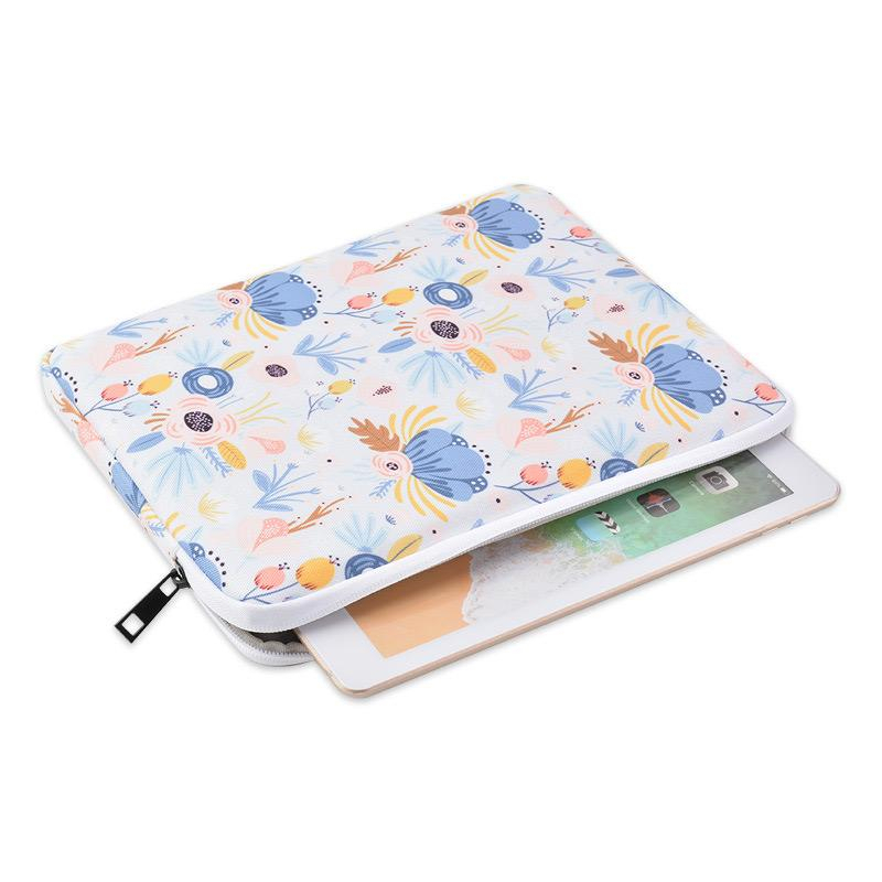 Tas Laptop  lenovo ideapad d330 MOTIF flower pastel Softcase Macbook Sleeve 10 inch