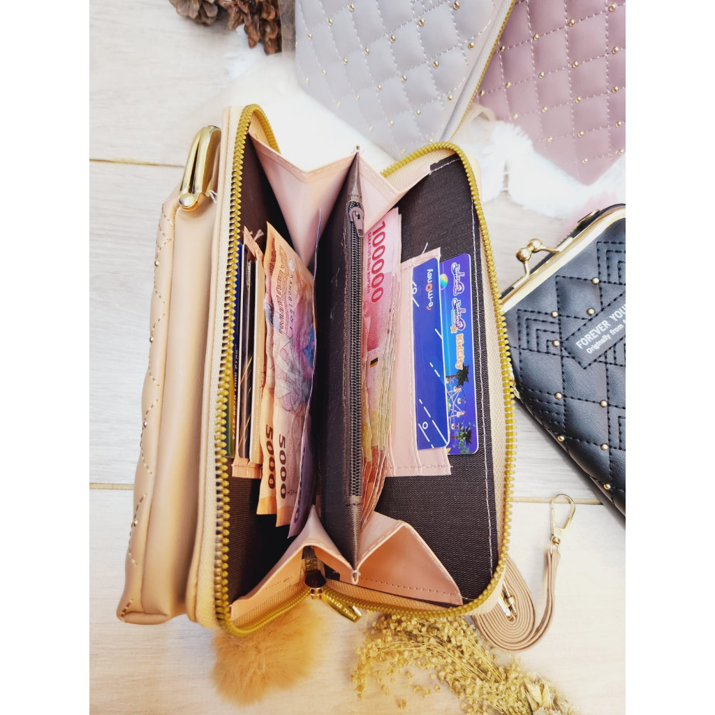 Tas Hp Forever Young/Dompet Hp Behel Resleting 1/Tas Hp Wanita Korean Style 5M-115