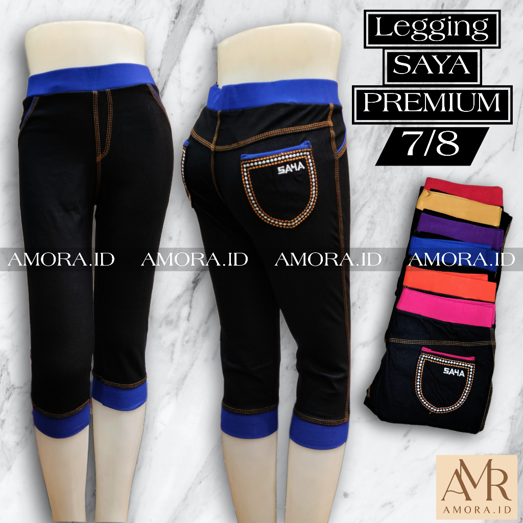 Legging SAYA CLASSIC leging wanita 7/8 ponggol