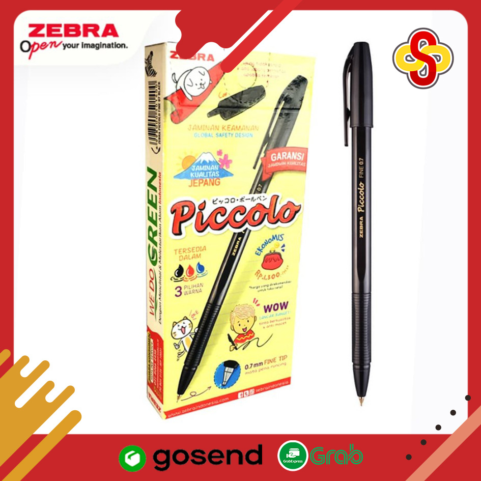 Pulpen / Pen / Ballpoint Zebra Piccolo 0.7 mm