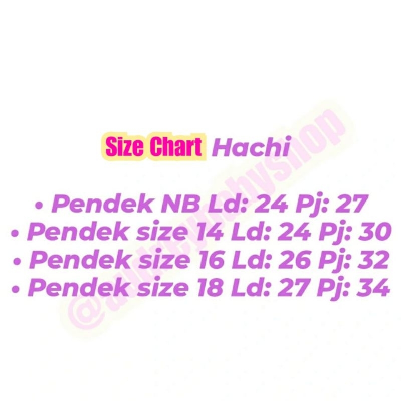 Hachi Atasan Pendek Kancing Depan Bold (3 pcs )