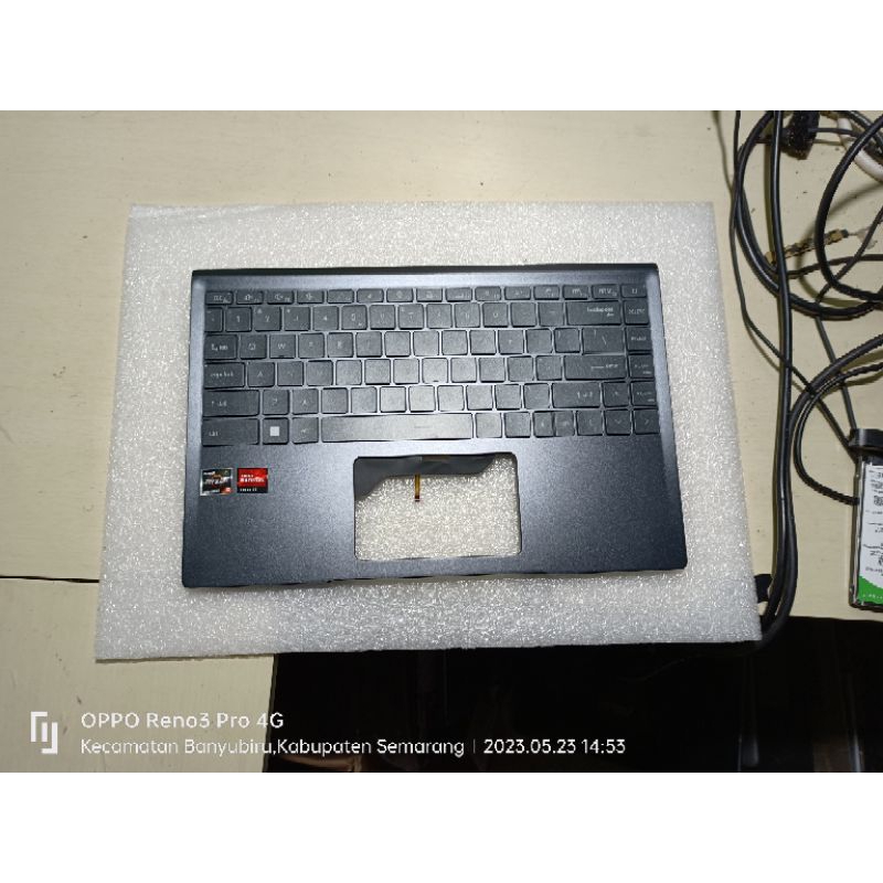 Frame + keyboard MSI Modern 14 B10MW. MSI MS-14D1 original cabutan