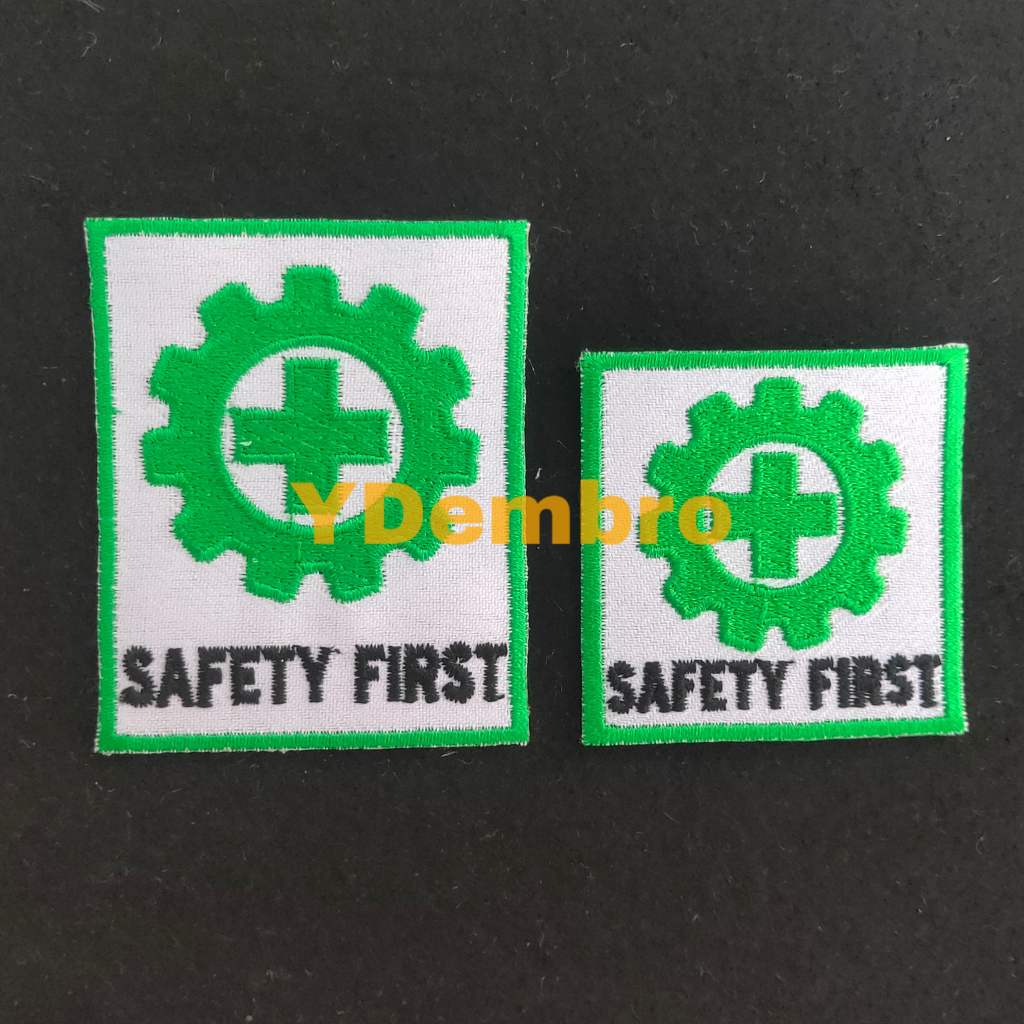 Logo Bet Patch Emblem Bordir Safety First